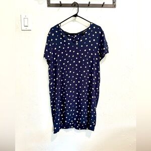 Madewell button back navy sundress